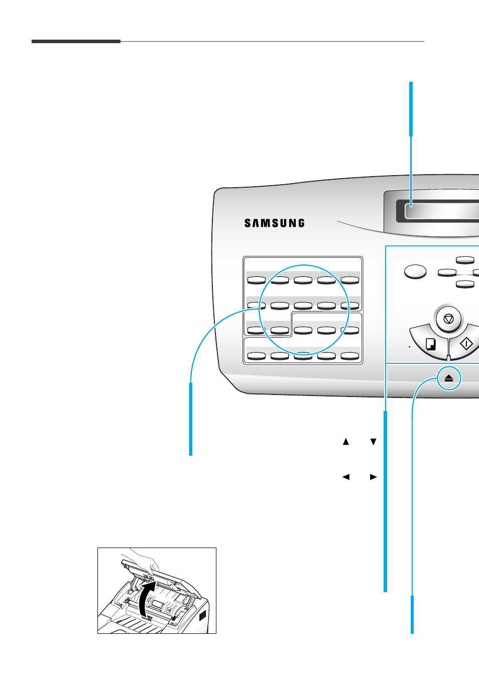 Using the control panel | Samsung Msys 6750 User Manual | Page 33 / 104