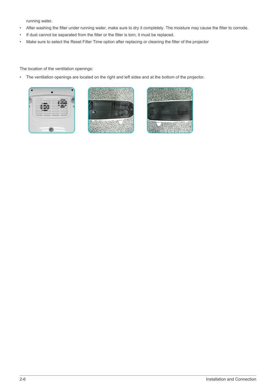Ventilation openings | Samsung BP59-00134G-01 User Manual | Page 18 / 60