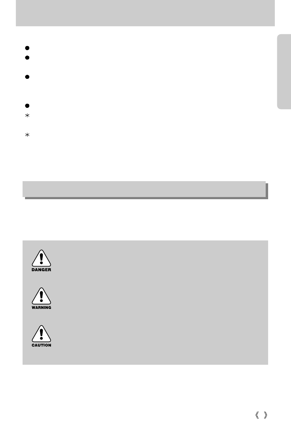 Getting to know your camera, About the icons danger, Warning | Caution | Samsung Digimax 202 User Manual | Page 5 / 100