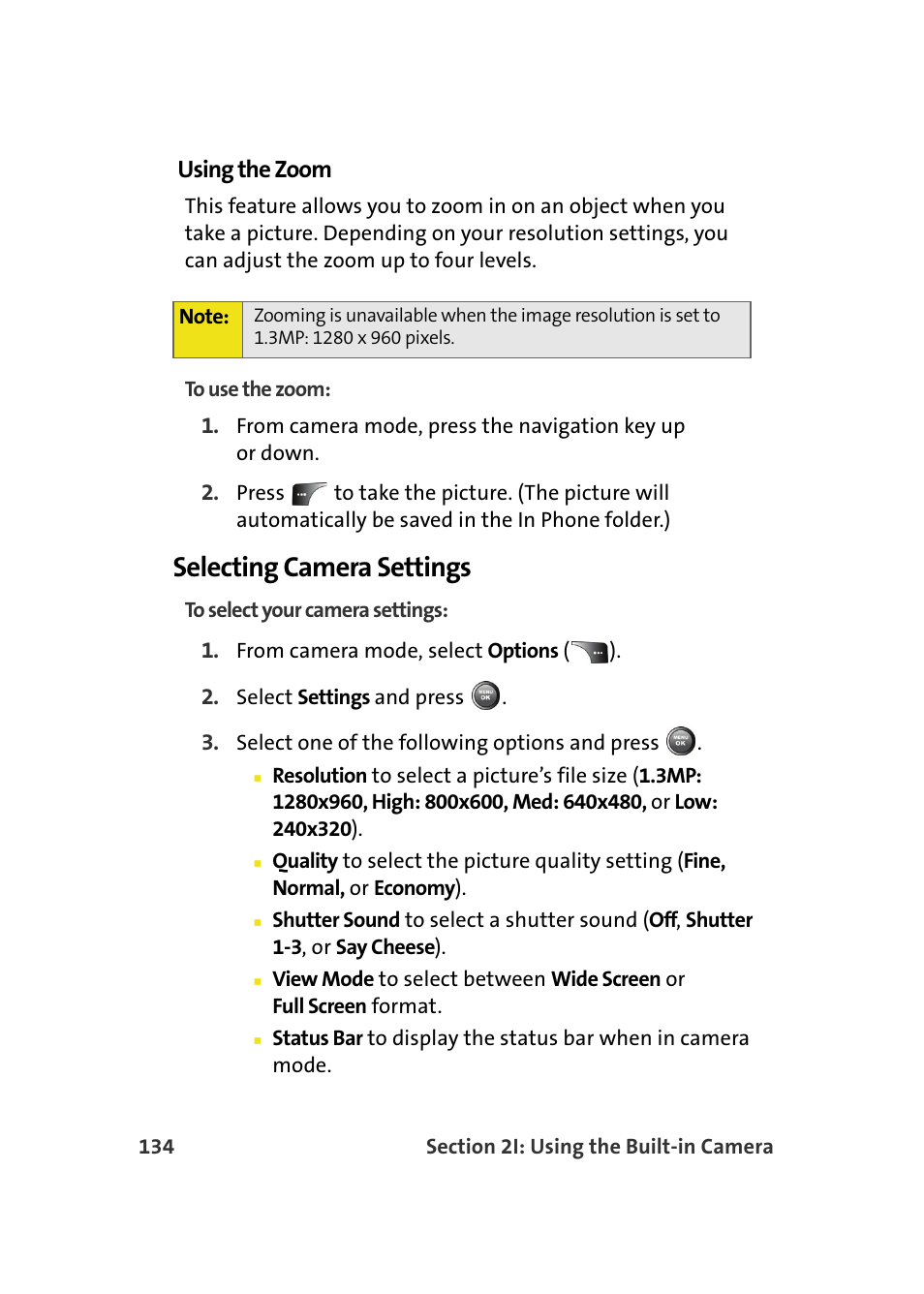 Selecting camera settings, Using the zoom | Samsung A900M User Manual | Page 158 / 276