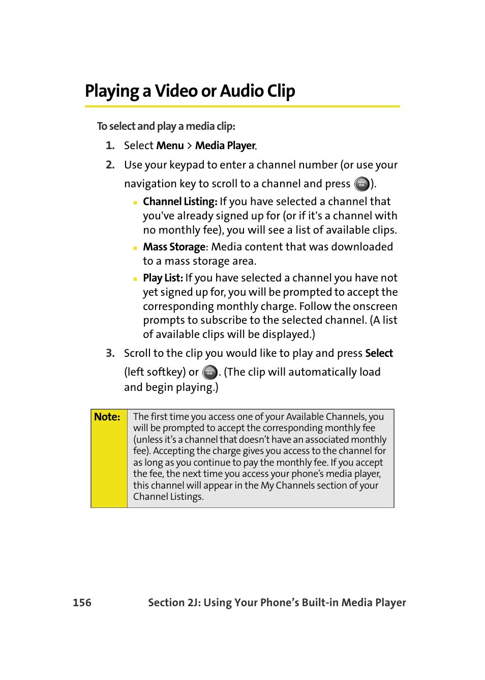 Playing a video or audio clip | Samsung A900M User Manual | Page 180 / 276