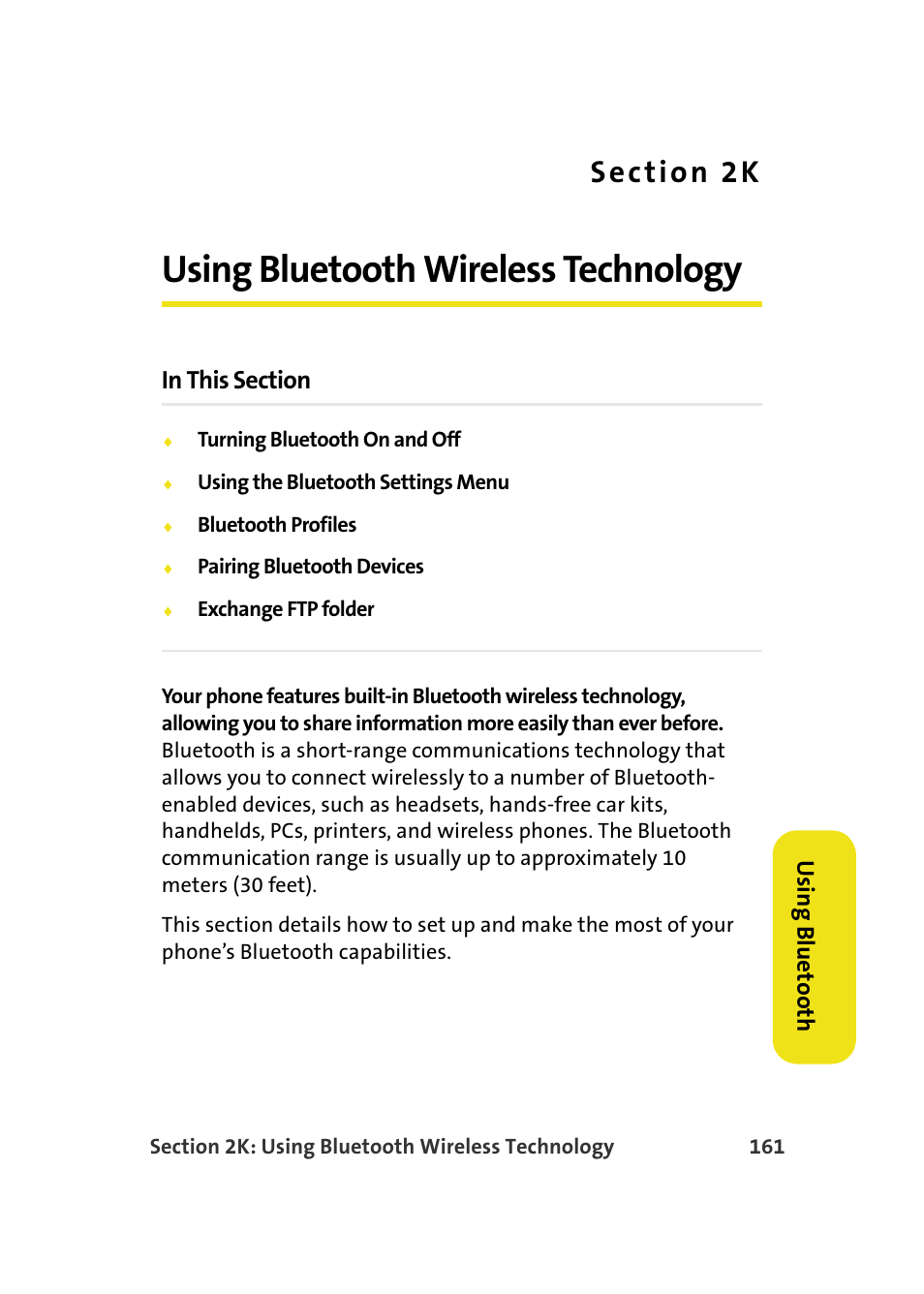 Using bluetooth wireless technology, 2k. using bluetooth wireless technology | Samsung A900M User Manual | Page 185 / 276