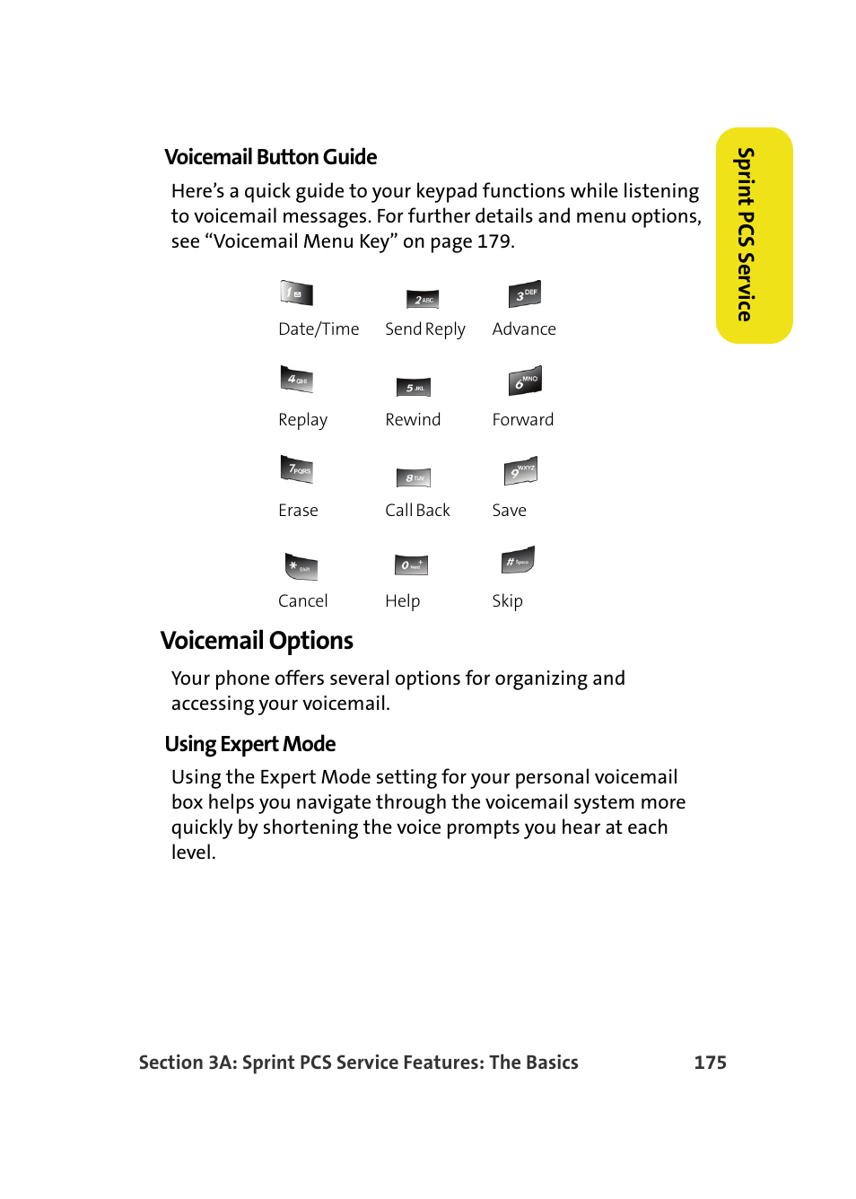 Voicemail options | Samsung A900M User Manual | Page 199 / 276