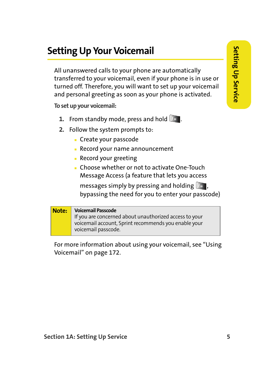 Setting up your voicemail | Samsung A900M User Manual | Page 29 / 276