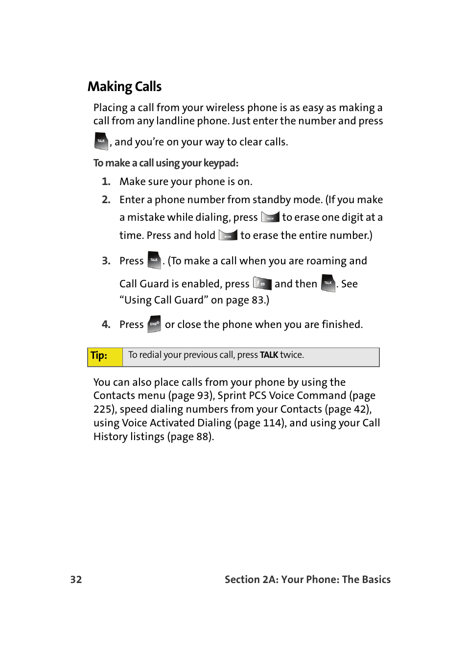 Making calls | Samsung A900M User Manual | Page 56 / 276