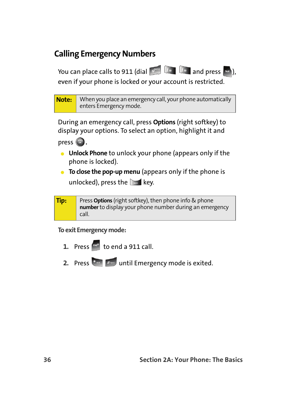 Calling emergency numbers | Samsung A900M User Manual | Page 60 / 276