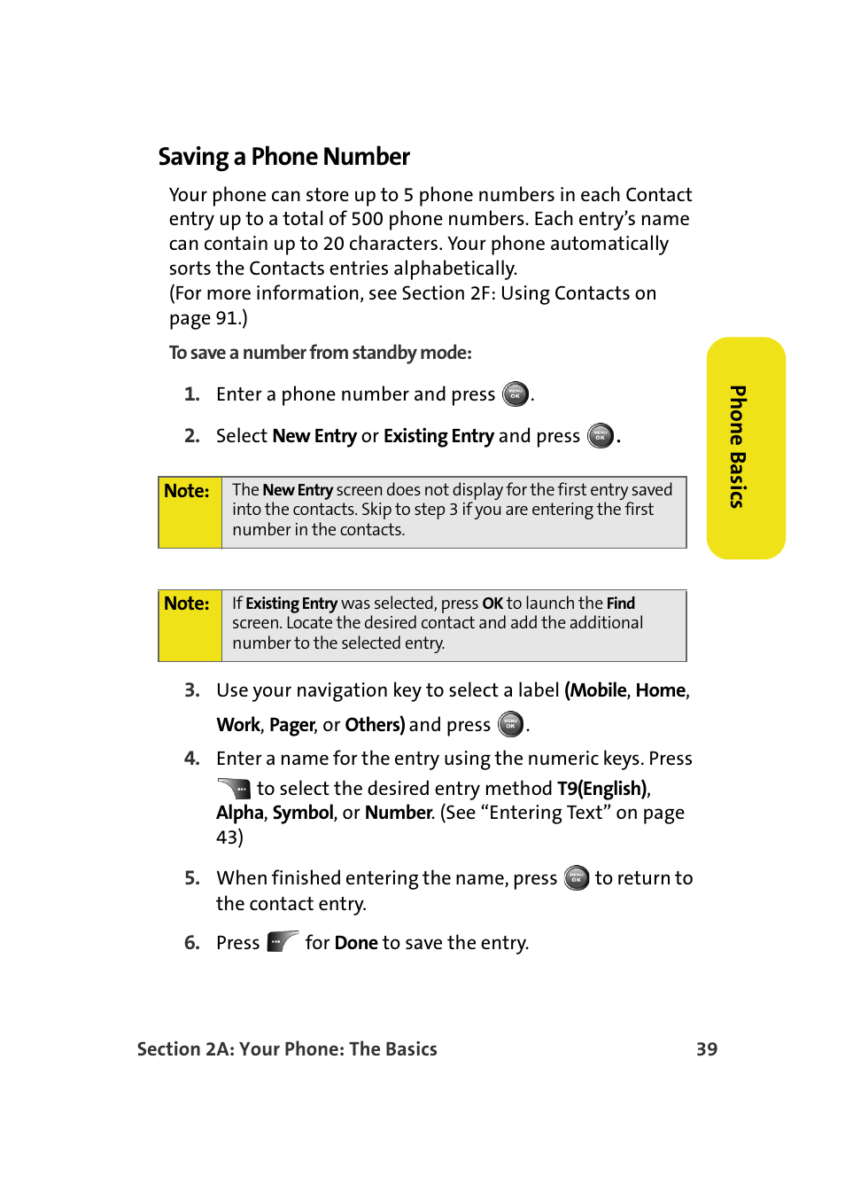 Saving a phone number | Samsung A900M User Manual | Page 63 / 276