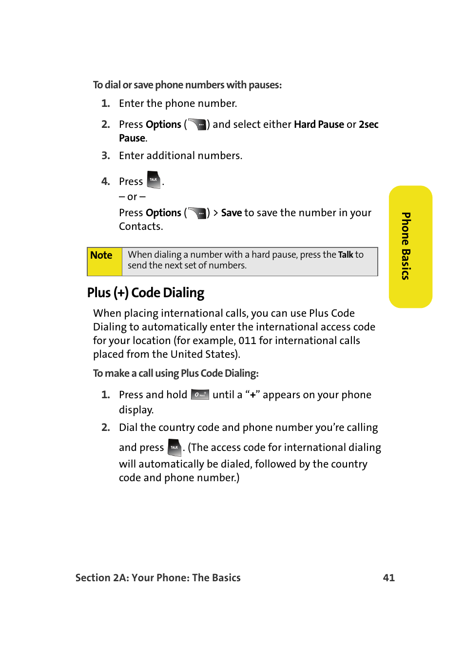 Plus (+) code dialing | Samsung A900M User Manual | Page 65 / 276