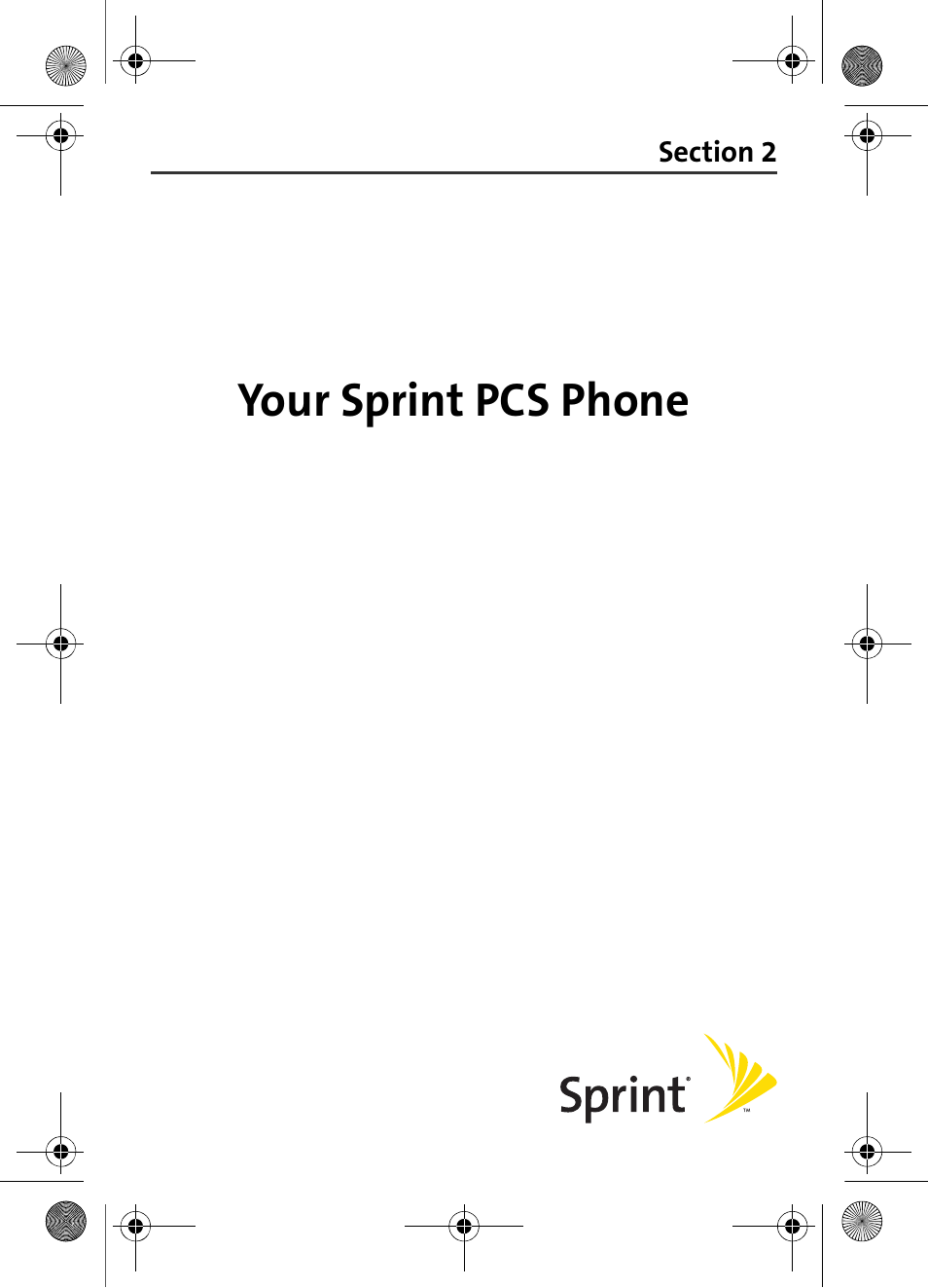 Your sprint pcs phone, Section 2: your sprint pcs phone | Samsung VI-A820 User Manual | Page 19 / 256