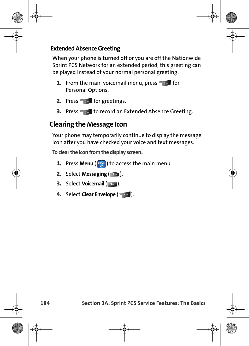 Clearing the message icon | Samsung VI-A820 User Manual | Page 192 / 256