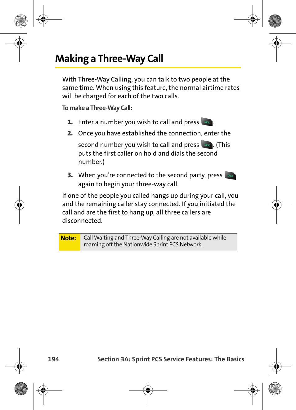 Making a three-way call | Samsung VI-A820 User Manual | Page 202 / 256