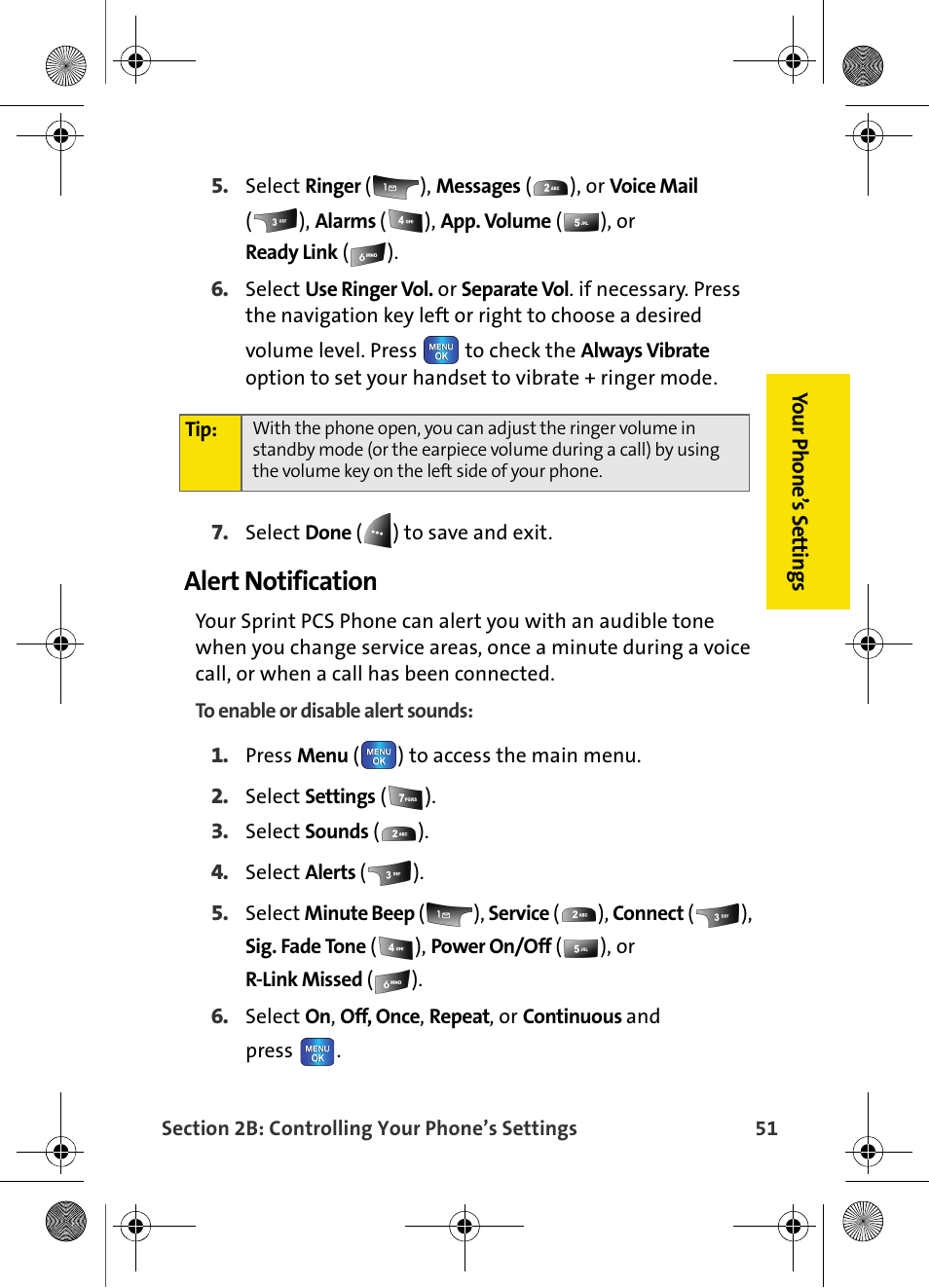 Alert notification | Samsung VI-A820 User Manual | Page 59 / 256