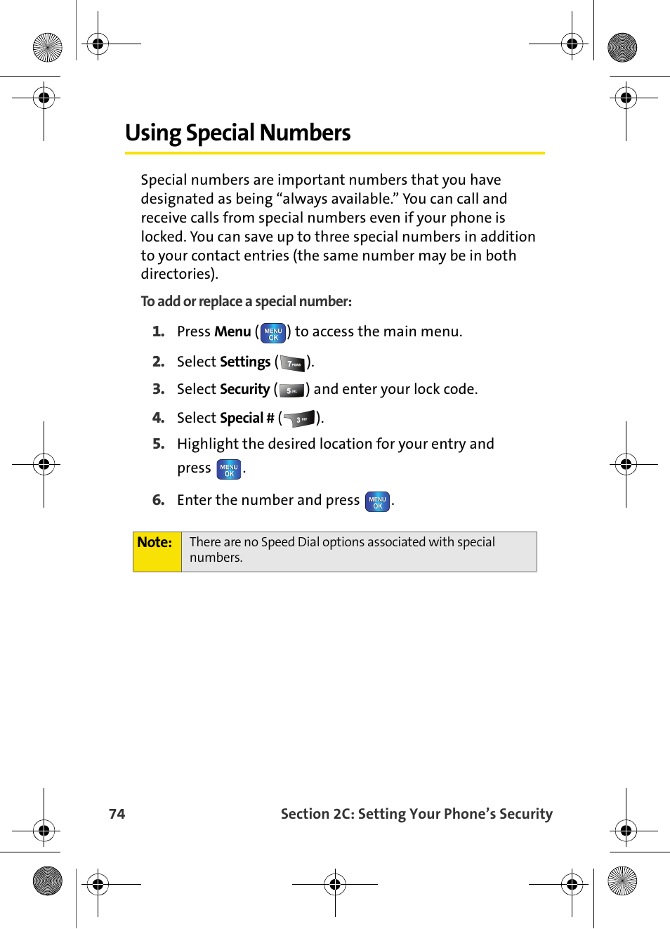 Using special numbers | Samsung VI-A820 User Manual | Page 82 / 256