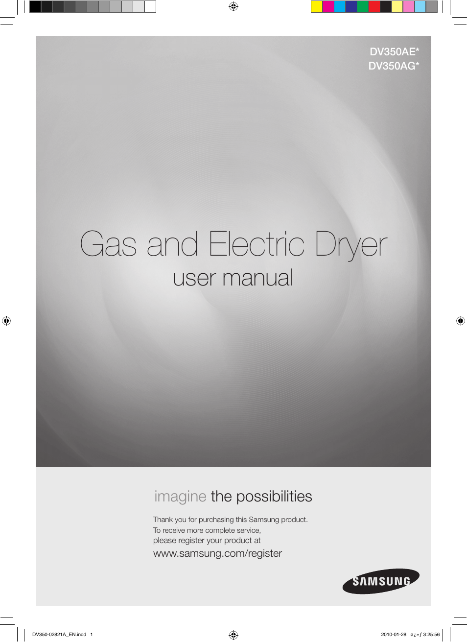 Samsung DV350AG* User Manual | 38 pages