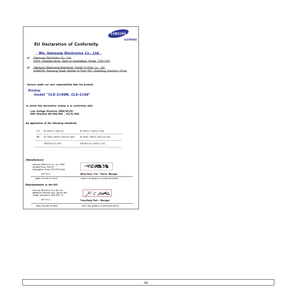 Samsung CLX-216x User Manual | Page 10 / 117