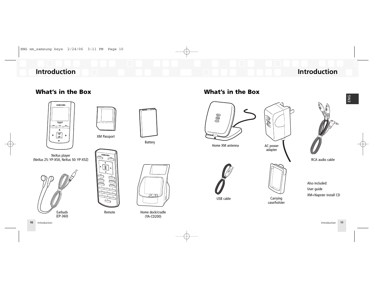 What’s in the box, Introduction | Samsung NeXus 25 User Manual | Page 6 / 40