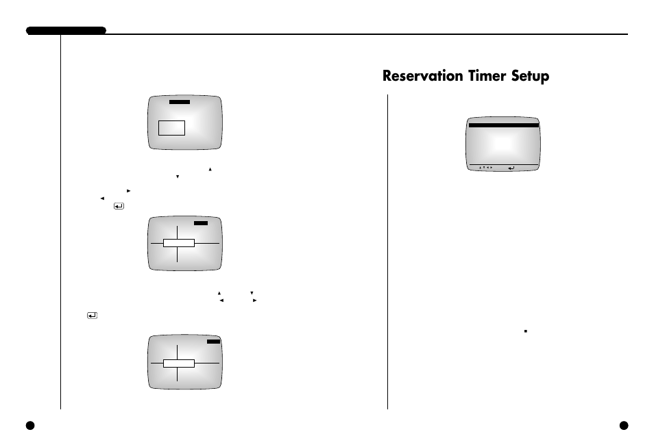 Reservation timer setup | Samsung SCR-3000P User Manual | Page 26 / 52