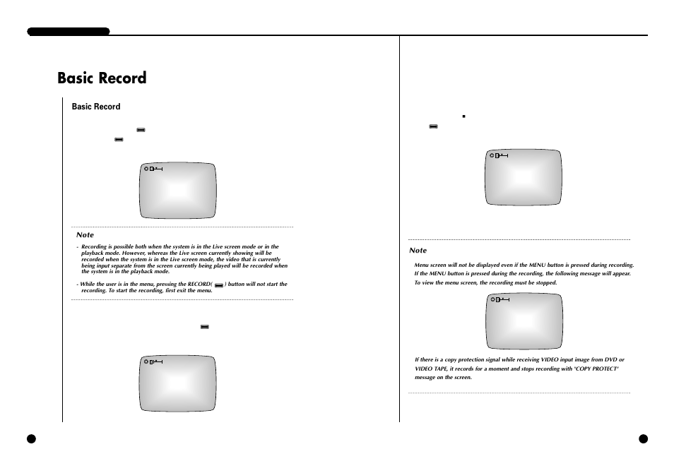 Basic record | Samsung SCR-3000P User Manual | Page 37 / 52