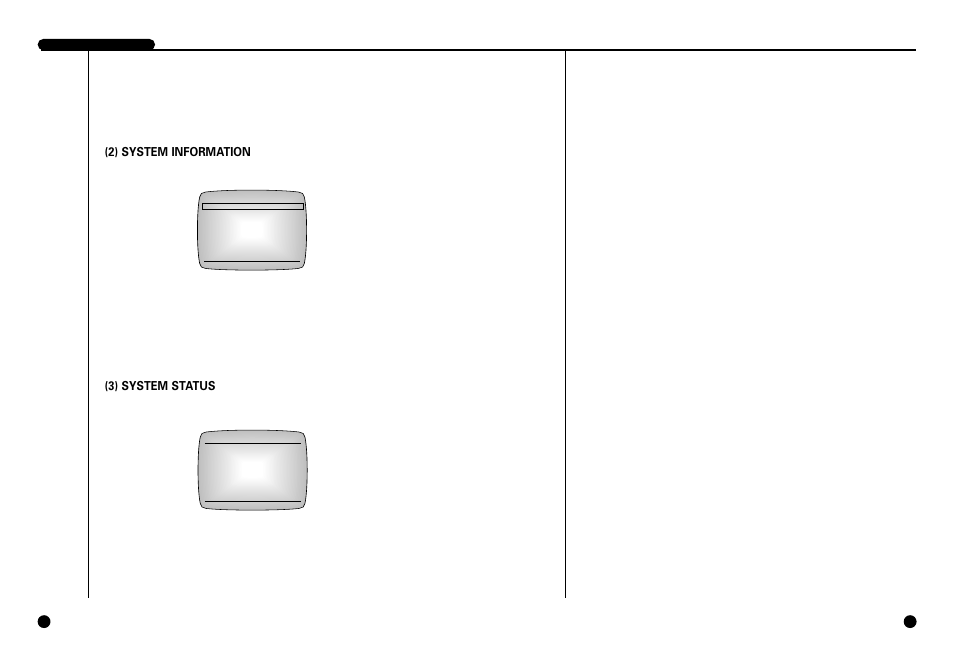 2) system information, 3) system status | Samsung SCR-3000P User Manual | Page 44 / 52