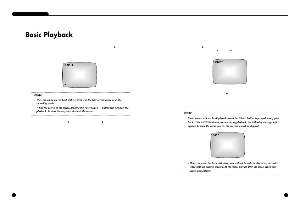Basic playback | Samsung SCR-3000P User Manual | Page 45 / 52