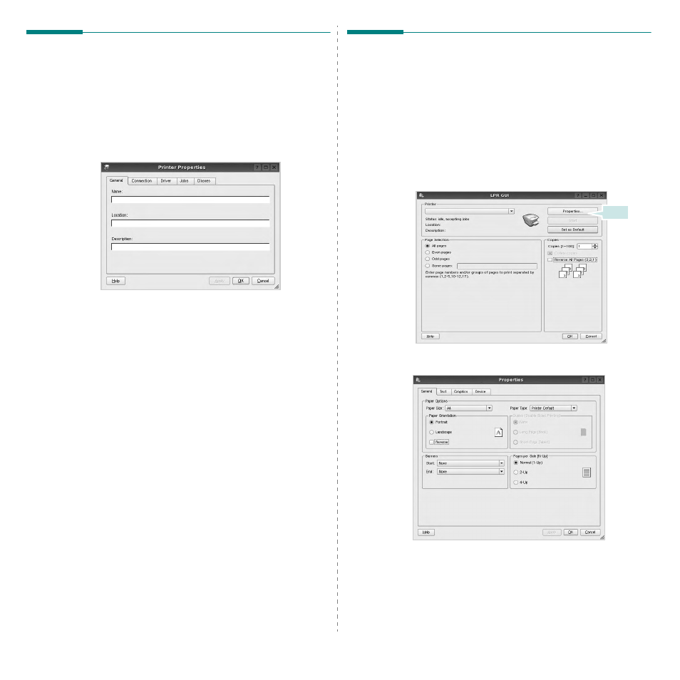 Configuring printer properties, Printing a document, Printing from applications | Configuring printer properties printing a document | Samsung ML-3050 User Manual | Page 92 / 101