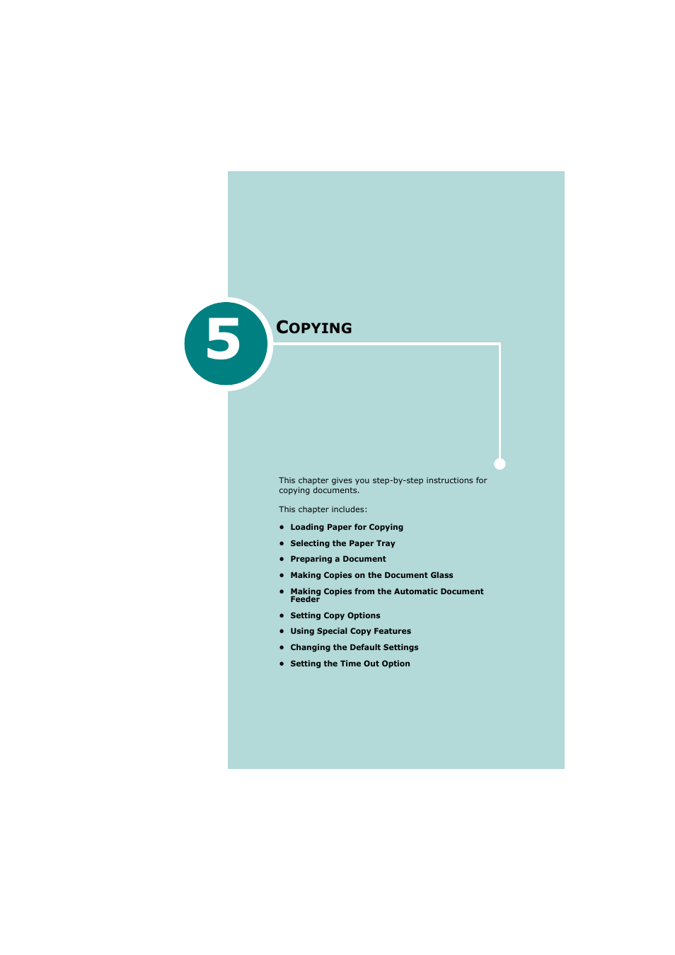 5 copying, Opying | Samsung SCX-4720FN User Manual | Page 112 / 302