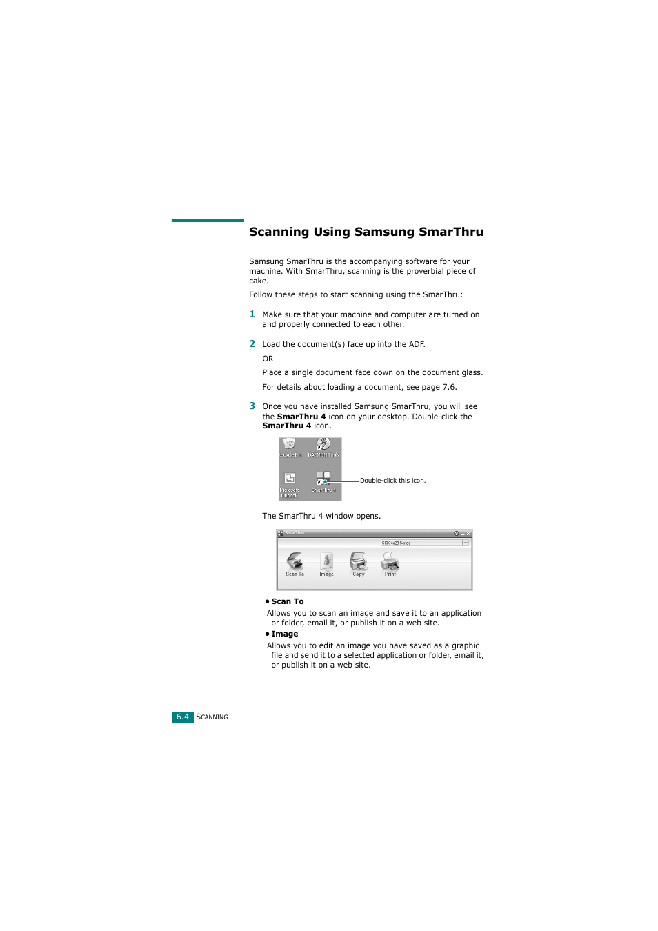 Scanning using samsung smarthru | Samsung SCX-4720FN User Manual | Page 131 / 302