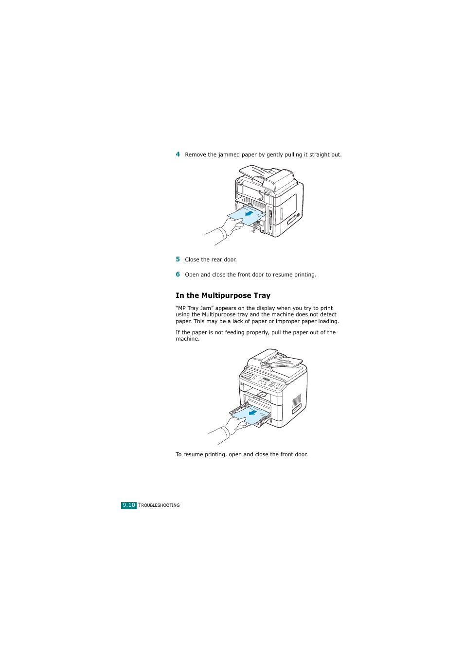 In the multipurpose tray | Samsung SCX-4720FN User Manual | Page 215 / 302