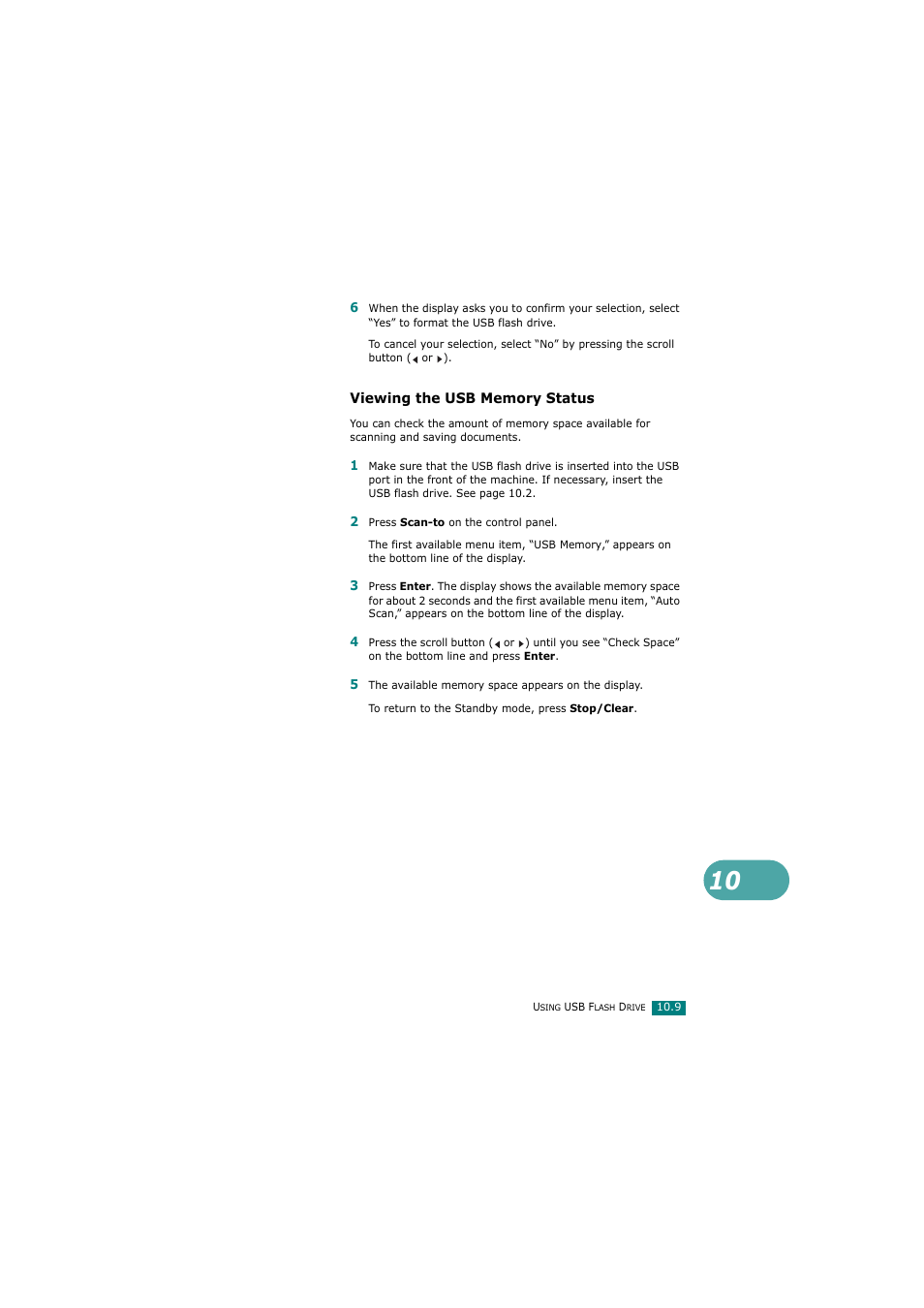 Viewing the usb memory status | Samsung SCX-4720FN User Manual | Page 246 / 302