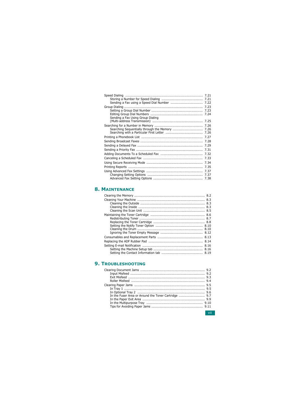 Samsung SCX-4720FN User Manual | Page 8 / 302