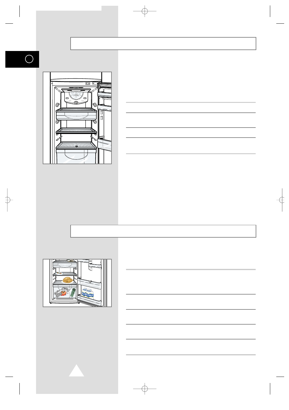 Controlling the refrigerator temperature, Storing food | Samsung DA99-00478C User Manual | Page 8 / 16