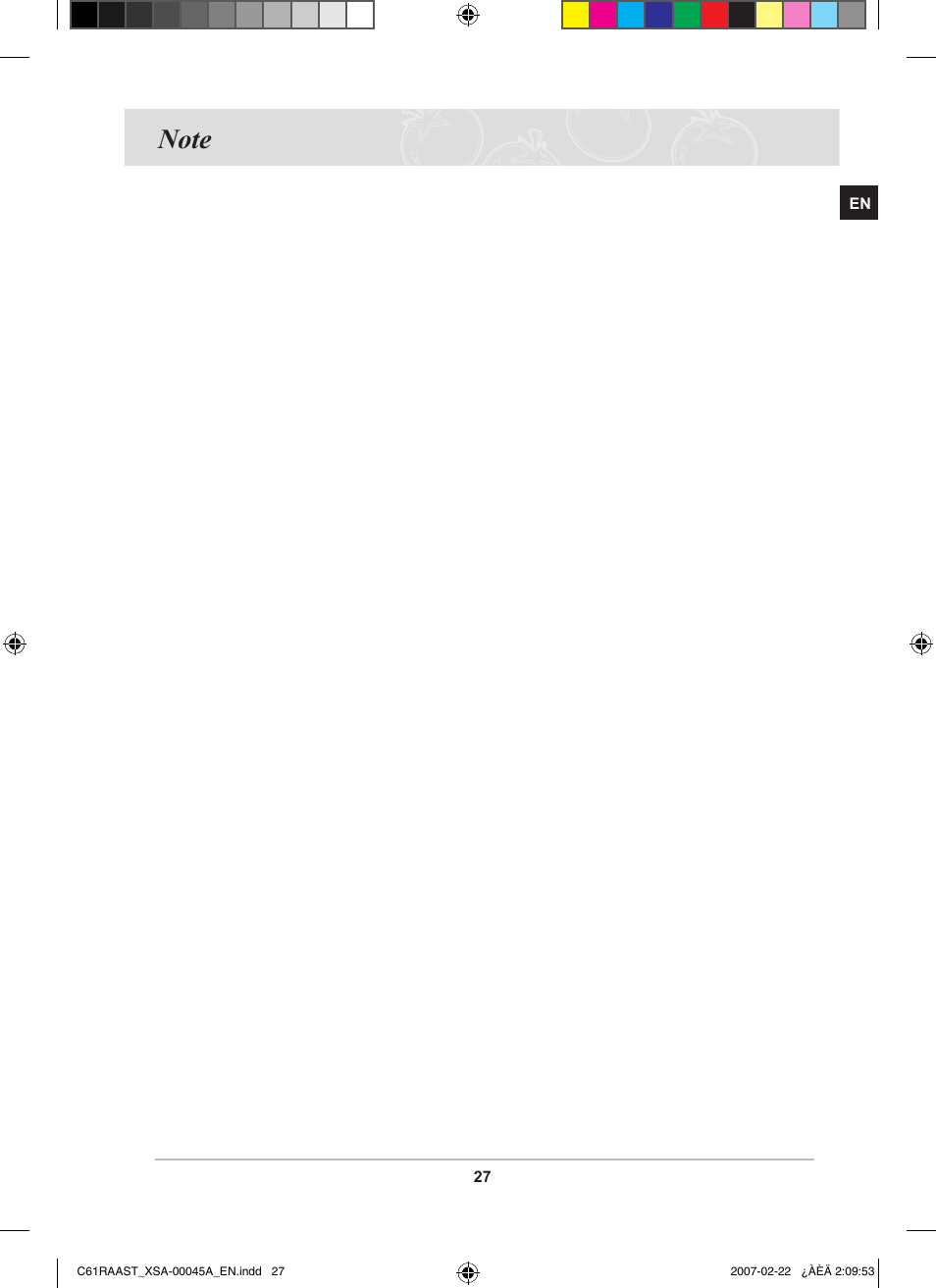 Samsung C61RAAST User Manual | Page 29 / 30