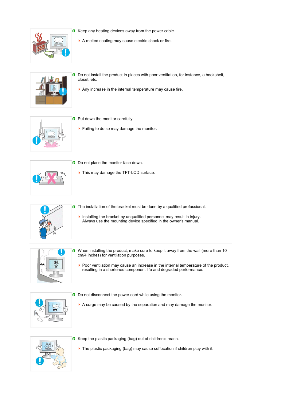 Cleaning and use | Samsung 216BW User Manual | Page 5 / 52