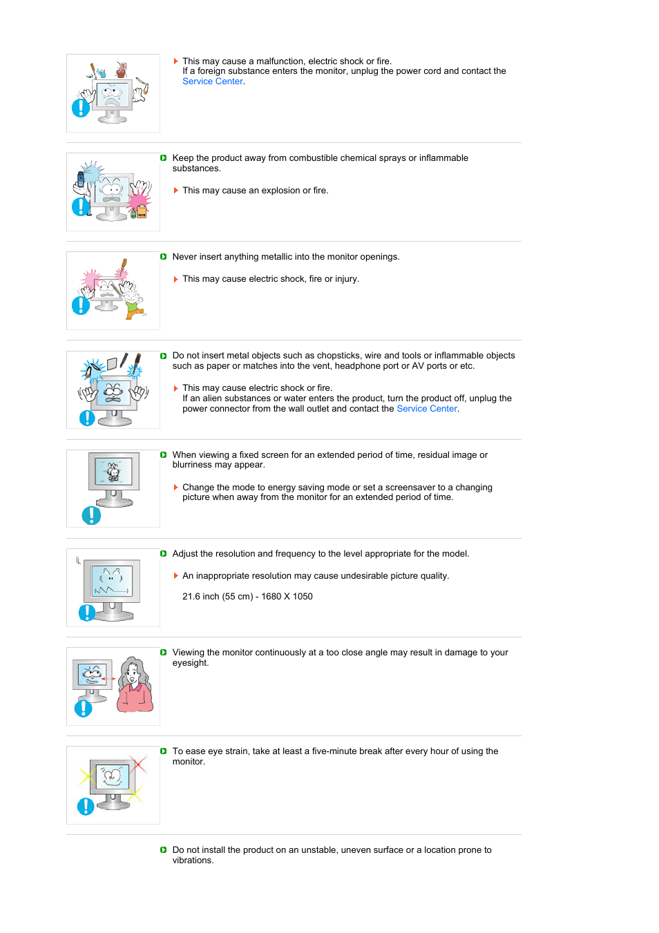 Samsung 216BW User Manual | Page 8 / 52