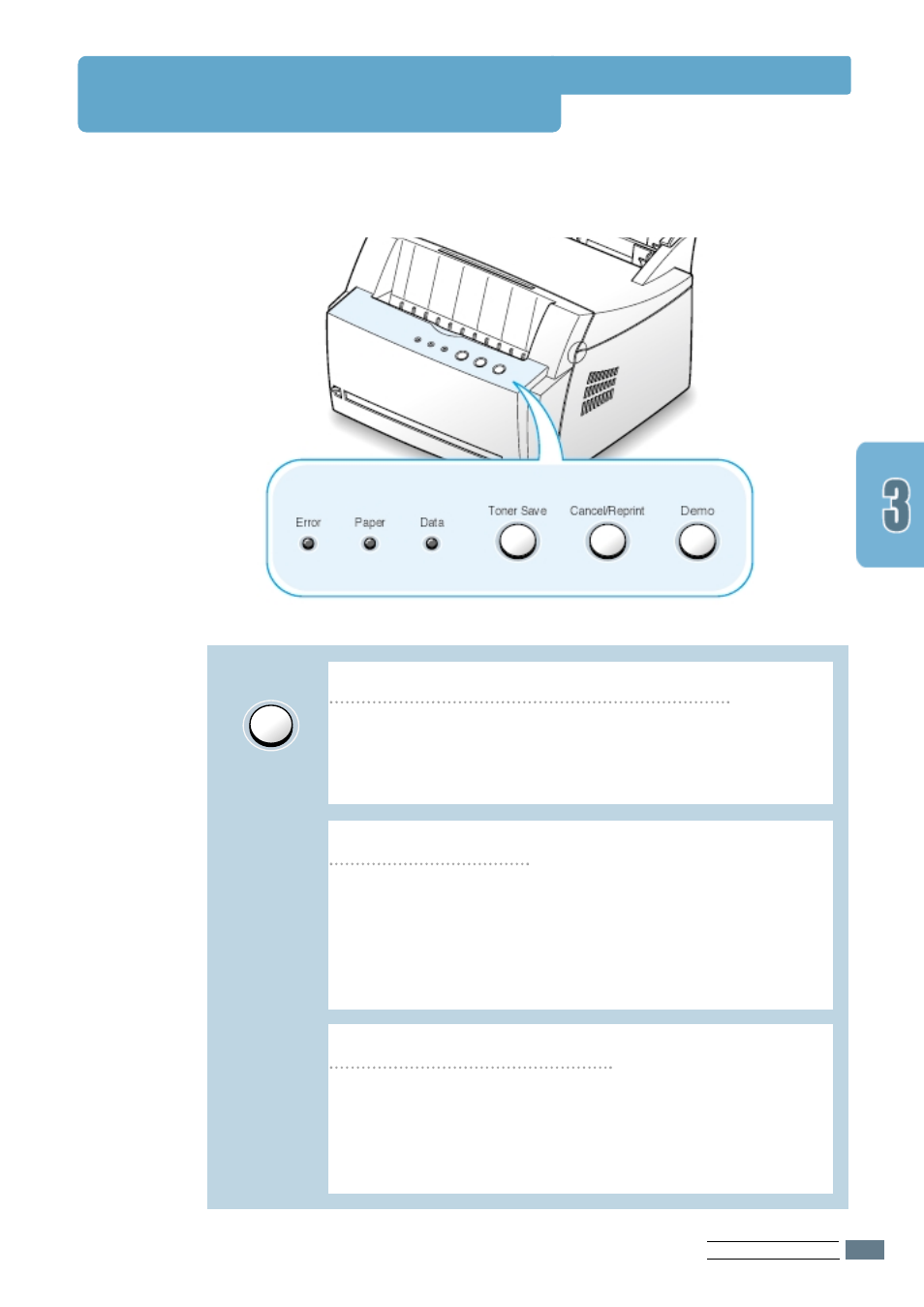 Control panel buttons | Samsung ML-4500 User Manual | Page 25 / 102