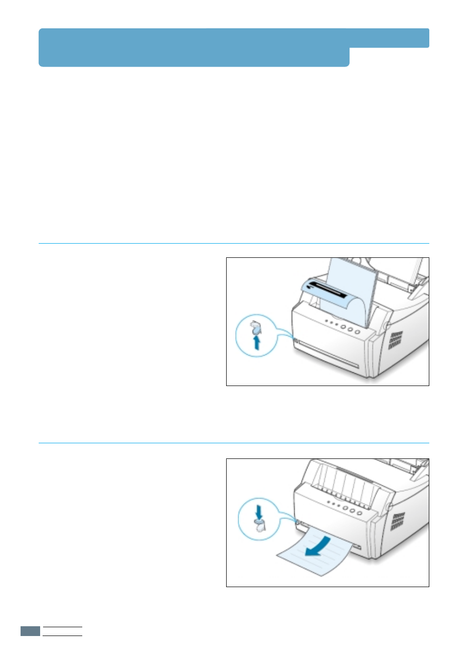 Selecting the output location, Printing to the face-down output tray, Printing to the face-up output slot | Selecting output location | Samsung ML-4500 User Manual | Page 32 / 102