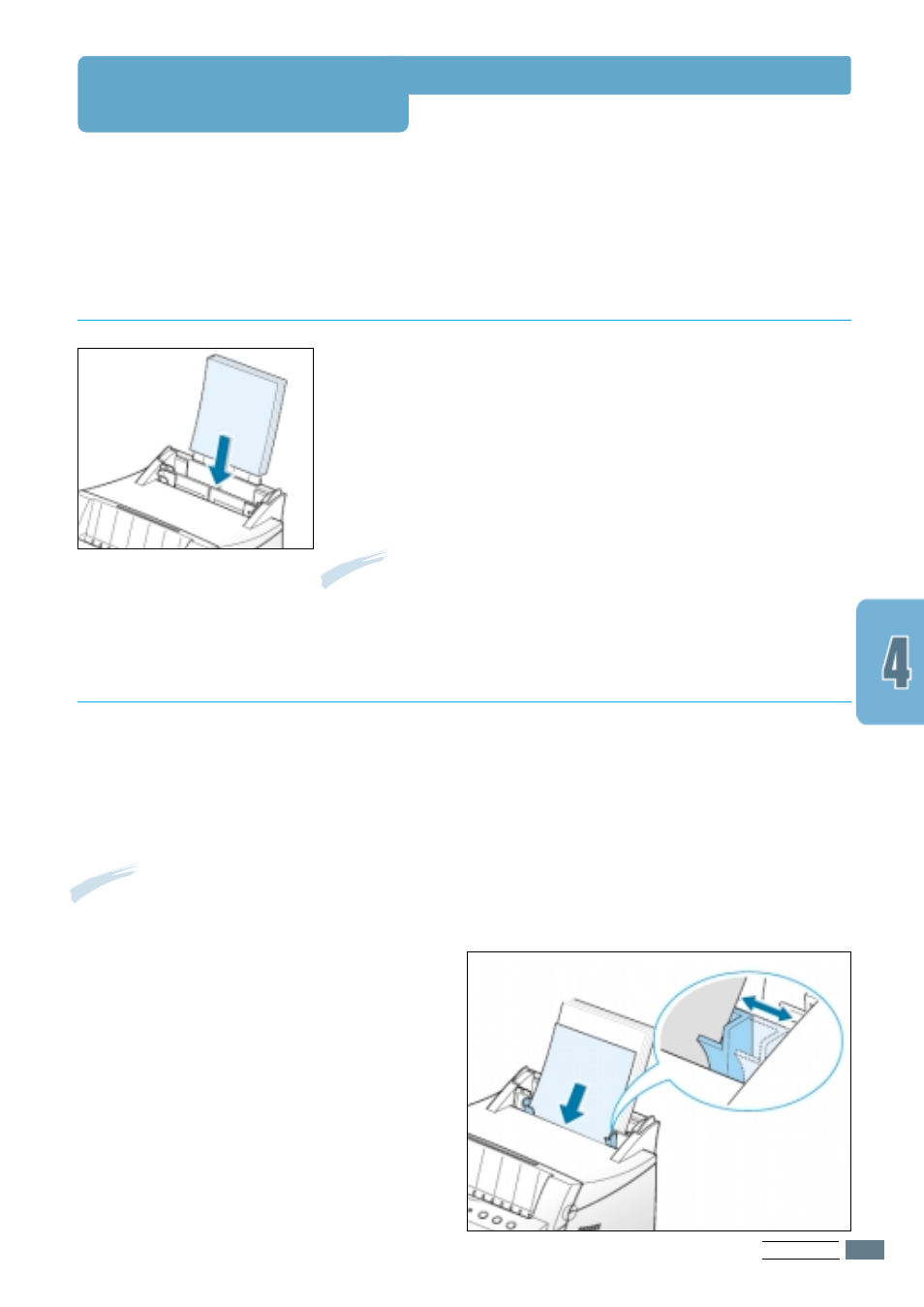 Loading paper, Using the automatic input tray, Using the manual input tray | Samsung ML-4500 User Manual | Page 33 / 102