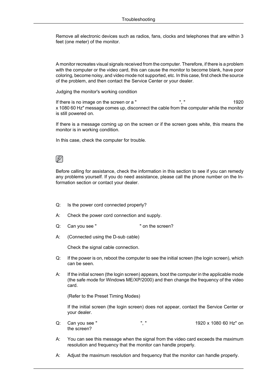 Useful tips, Check list | Samsung 2043SN User Manual | Page 135 / 202