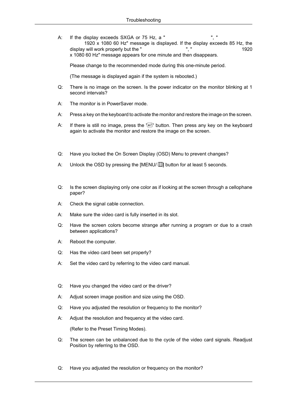 Samsung 2043SN User Manual | Page 136 / 202