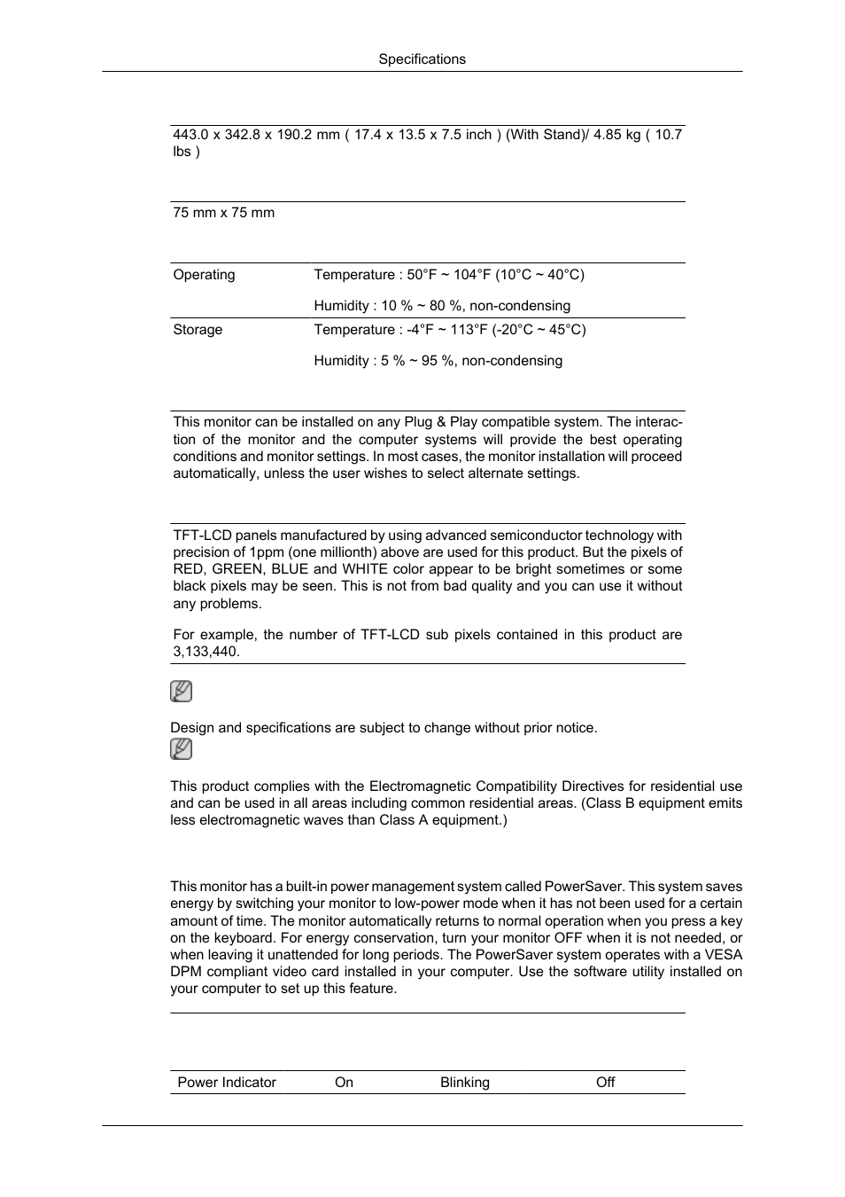 Powersaver | Samsung 2043SN User Manual | Page 147 / 202