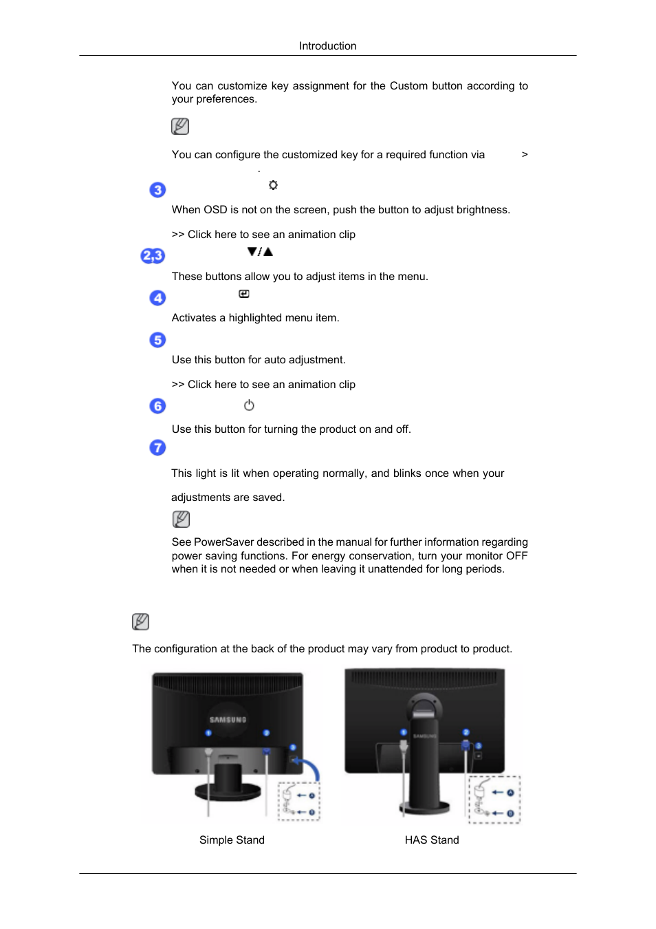 Rear | Samsung 2043SN User Manual | Page 17 / 202