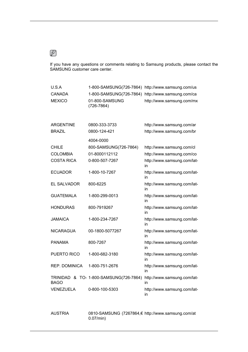 Appendix, 943sn/943snx} contact samsung worldwide | Samsung 2043SN User Manual | Page 185 / 202