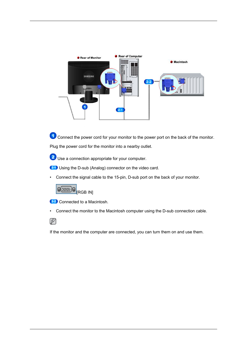 Connections, 943sn/943snx} connecting cables | Samsung 2043SN User Manual | Page 19 / 202