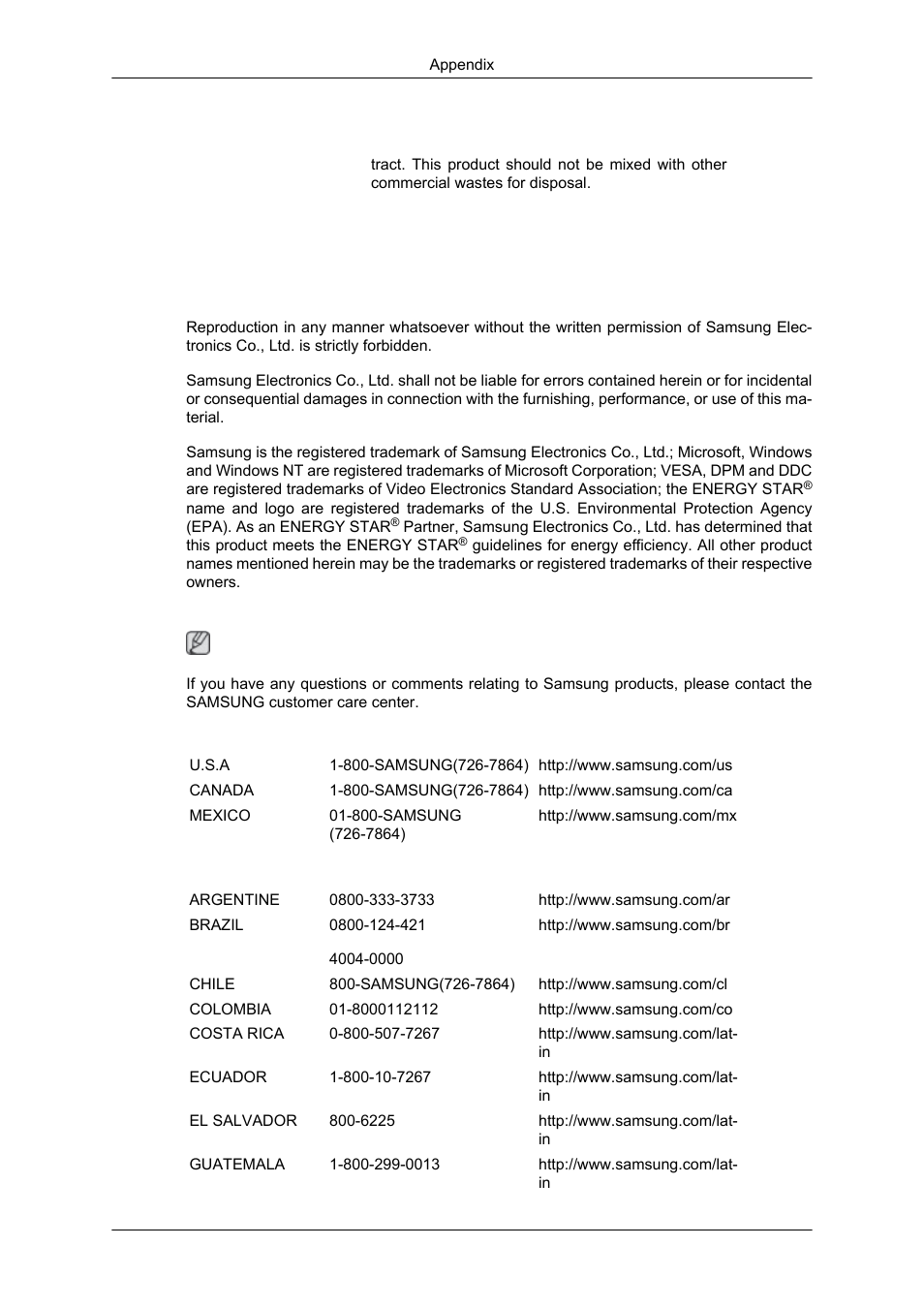 Authority, 2243sn/2243snx} contact samsung worldwide | Samsung 2043SN User Manual | Page 193 / 202