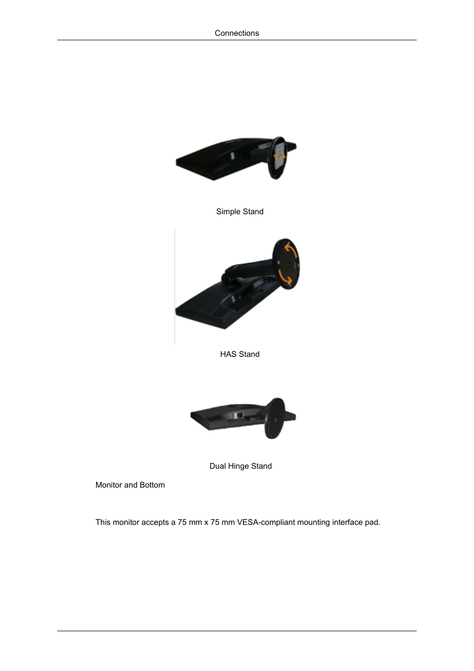 Using the stand, Monitor assembly, Attaching a base | Samsung 2043SN User Manual | Page 22 / 202