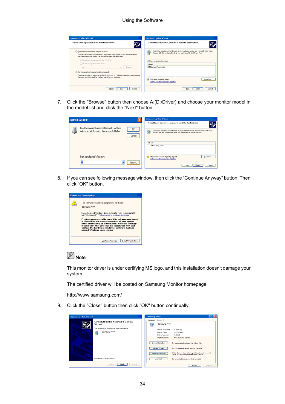 Samsung 2043SN User Manual | Page 34 / 202