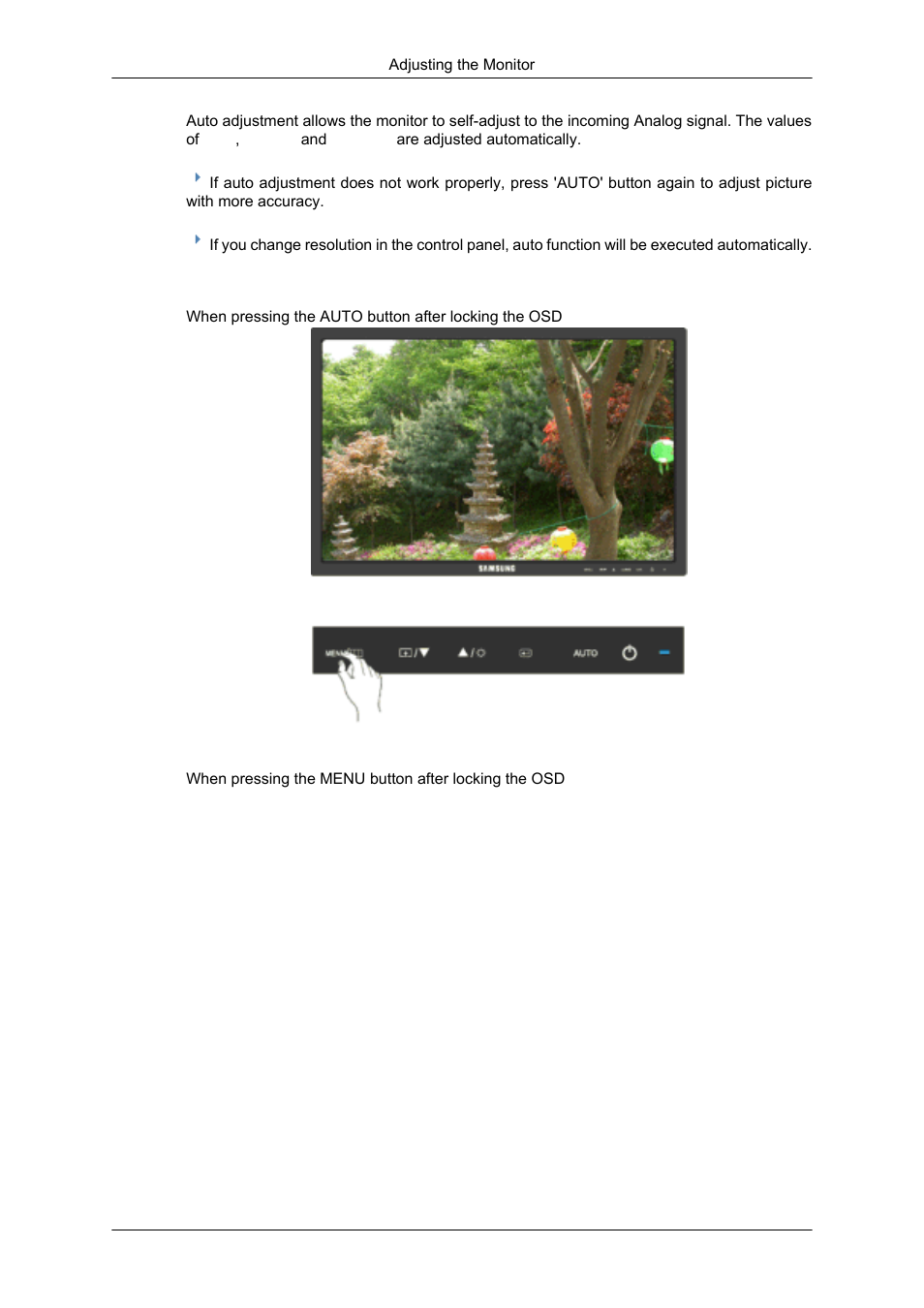 Osd lock & unlock | Samsung 2043SN User Manual | Page 83 / 202