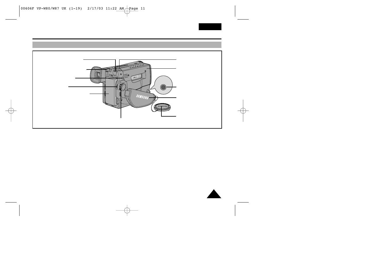 Getting to know your camcorder | Samsung W87D User Manual | Page 11 / 65