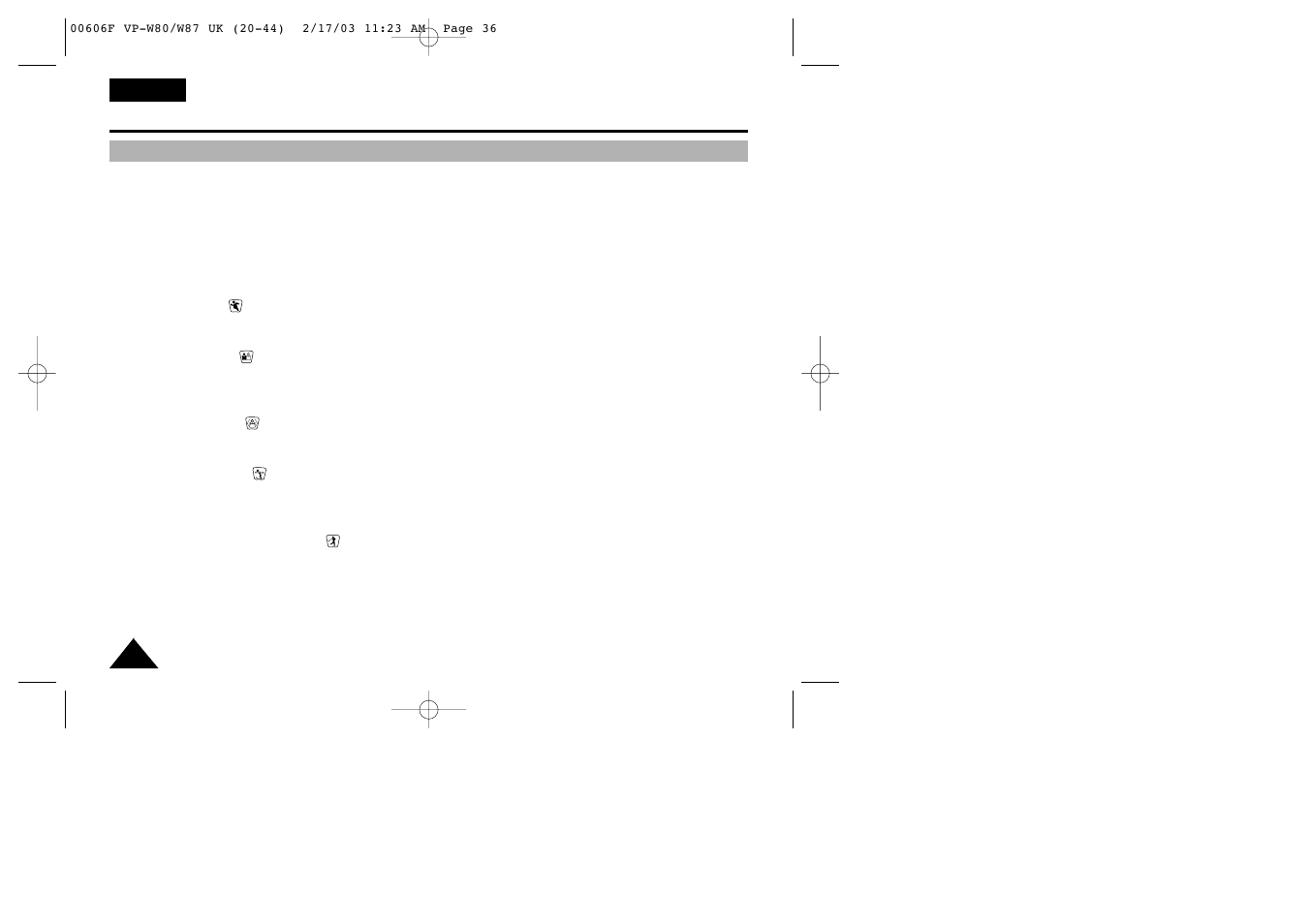 Advanced shooting | Samsung W87D User Manual | Page 36 / 65
