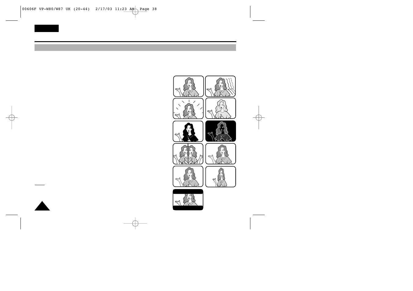 Advanced shooting | Samsung W87D User Manual | Page 38 / 65